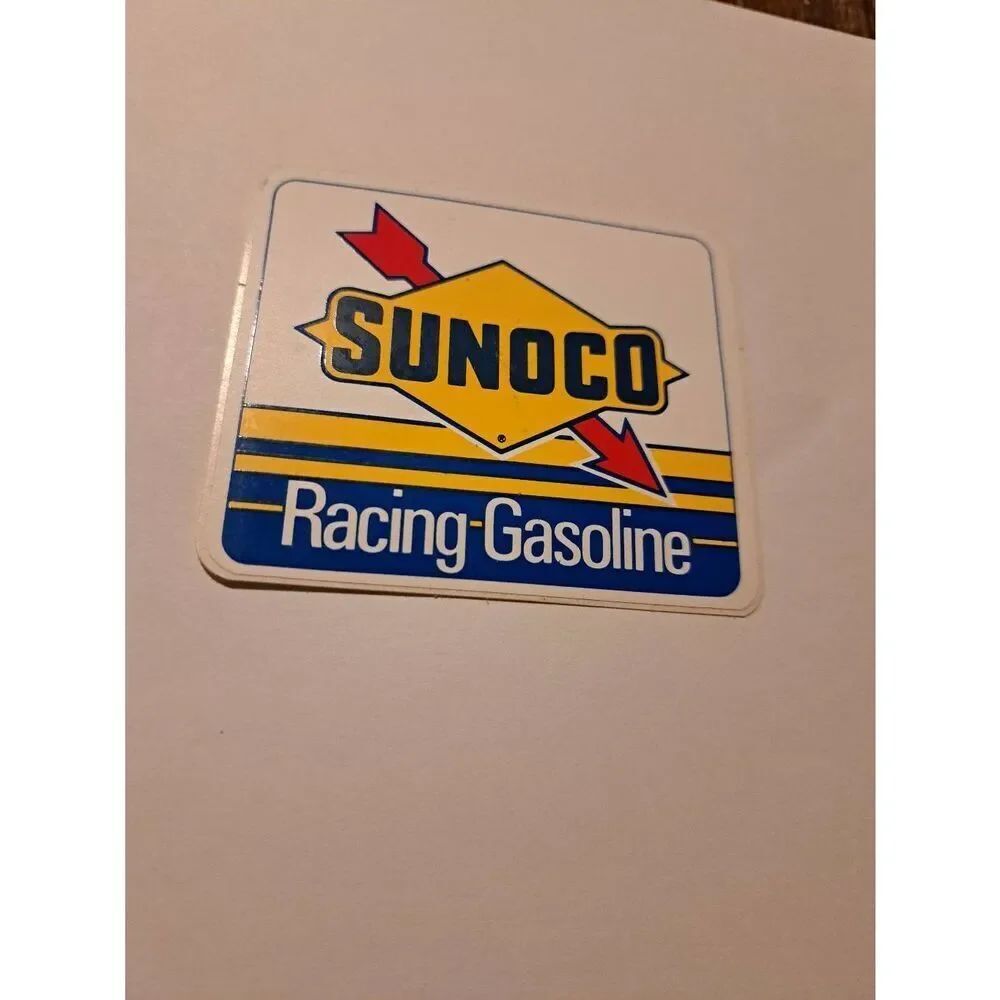 Vintage Original Sunoco Racing Gasoline Hot Rod Rat Rod Race Car Decal Sticker -